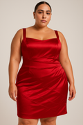 Red Sweetheart Bodycon Dress