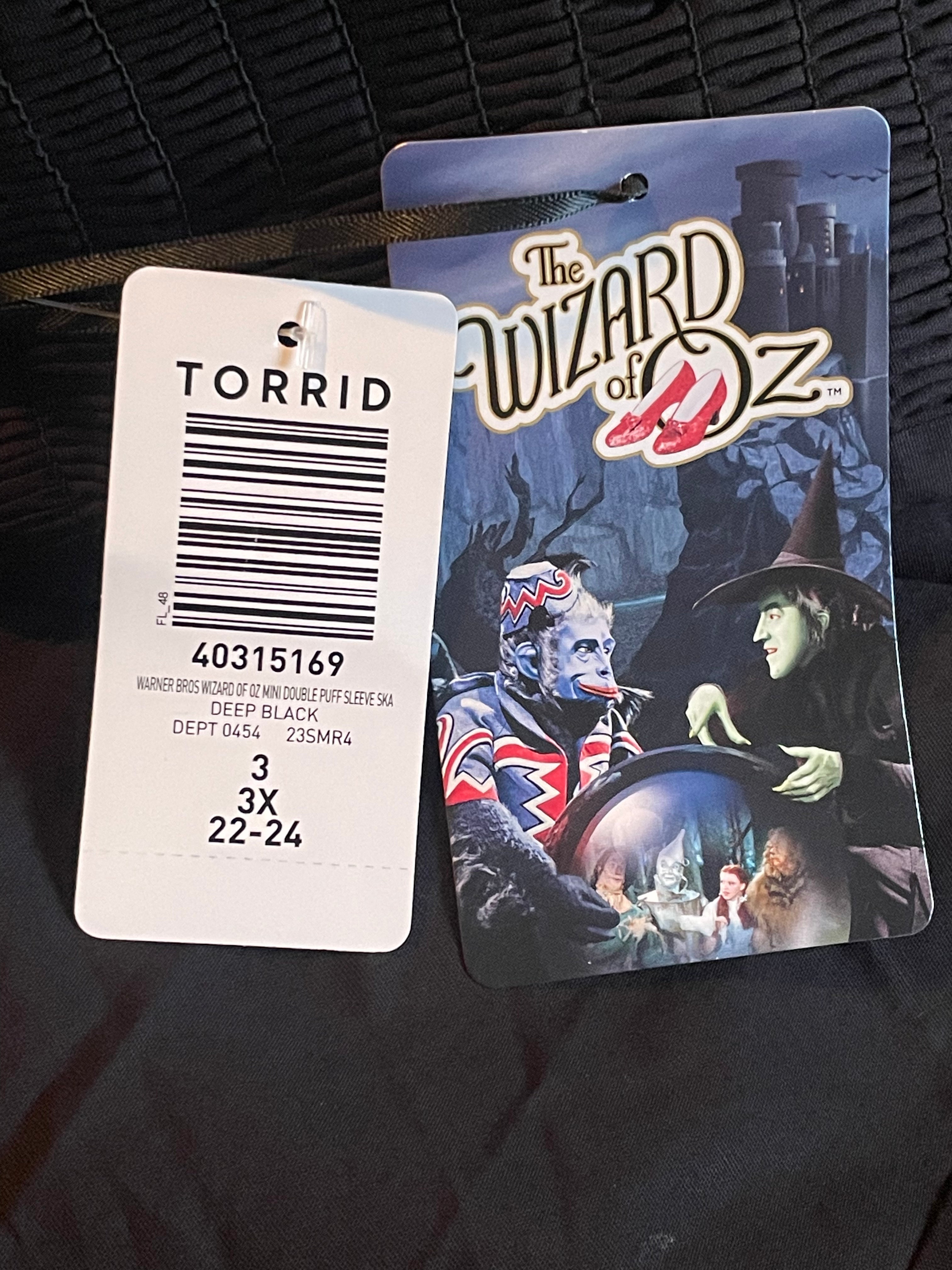 Warner Bros Wizard Of Oz Relaxed Fit Crew Neck Crop Top